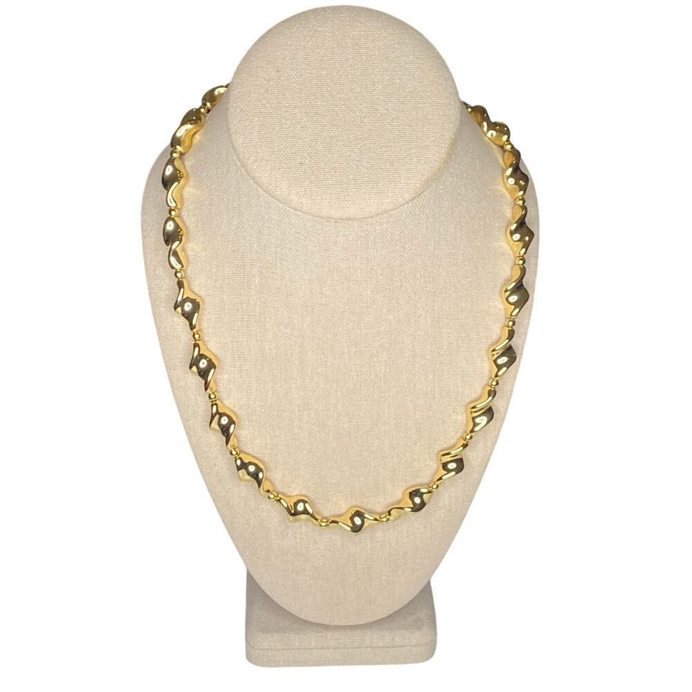 NWT 22" Talbots Twisted Beads Statement Necklace Chic Party Vacation Jewelry